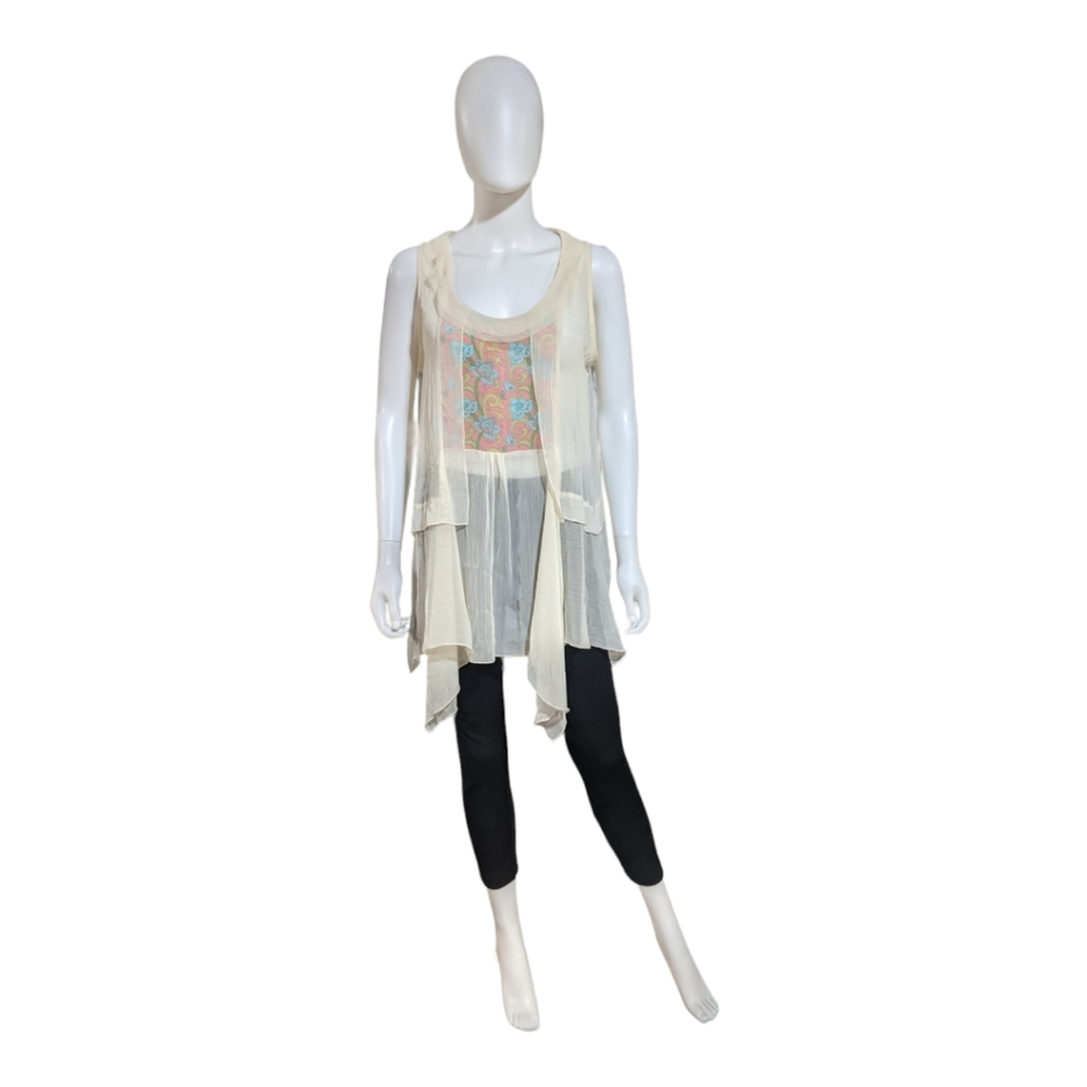 Matilda Jane Lt Yellow Sheer Top, XL
